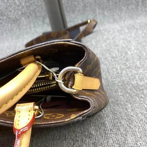 100% Authentic Louis Vuitton Montaigne BB Brown Monogram Canvas Satchel Bag - Picture 9 of 16